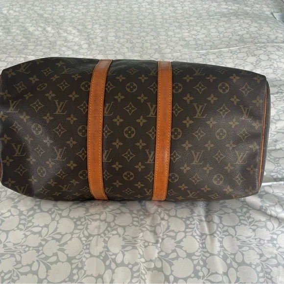 Louis Vuitton Brown Monogram Keepall 45 w/ USC logo - Picture 5 of 10